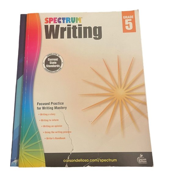 Spectrum WRITING Grade 5 Workbook Soft Cover 2015 Purpose Practice Create READ - Picture 1 of 7